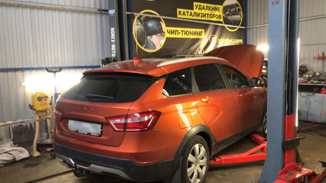 Удаление катализатора и чип-тюнинг Lada Vesta